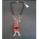 Collana corallo, onice, argento